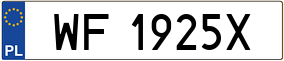 Truck License Plate